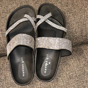 Sparkly Black Sandals